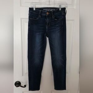 Classic Dark Wash Women's Jeans - Navy Blue